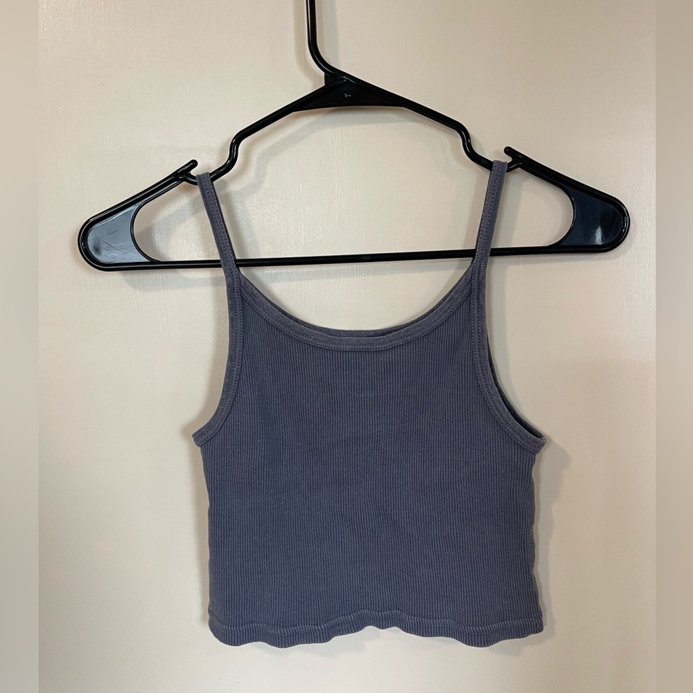 Brandy Melville beyonca navy blue tank top